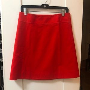 Jcrew red corduroy skirt 4T a line NWT new Tall